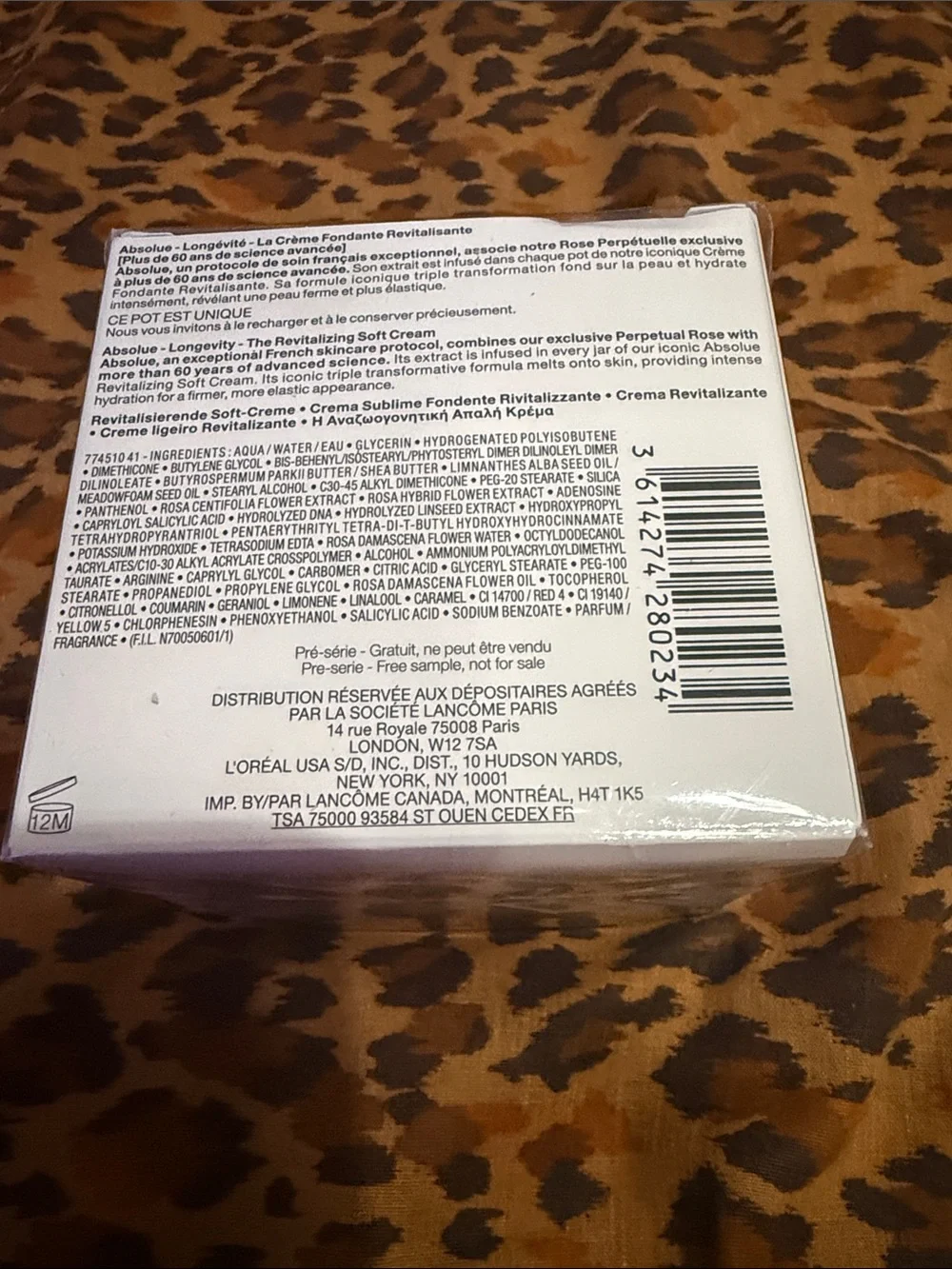 Lancôme Absolue Longevity Soft Cream - White